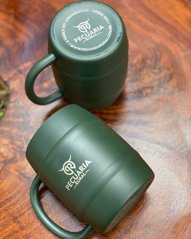 Image of Caneca Térmica Prime Verde Militar 420 ml